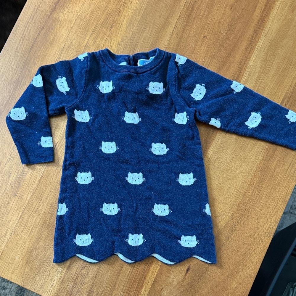 Jacadi Cat Print Sweater